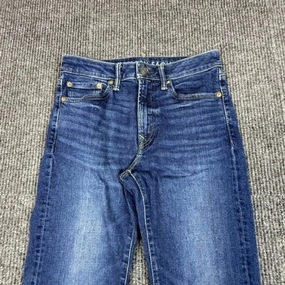 American Eagle Mens Airflex+ Slim Straight Medium‎ Wash Jeans 29x32